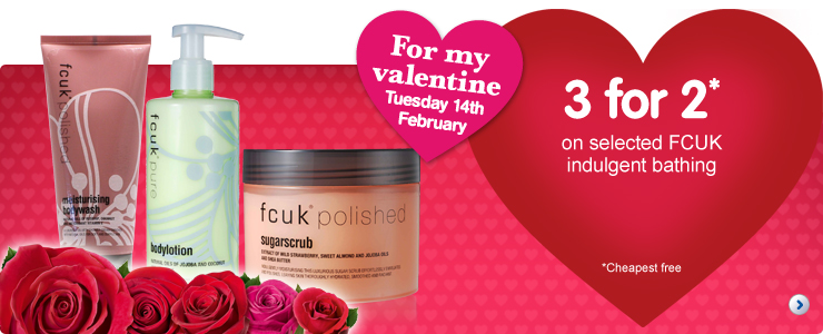 3 for 2 on selected FCUK